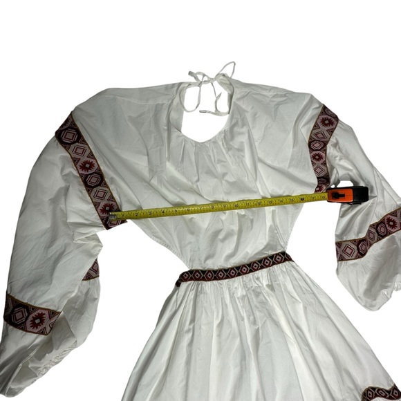 NWOT CHUFY Hari Mini White Embroidered Dress w/open back m - Picture 7 of 15